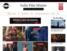 Tablet Screenshot of indiefilmminute.com